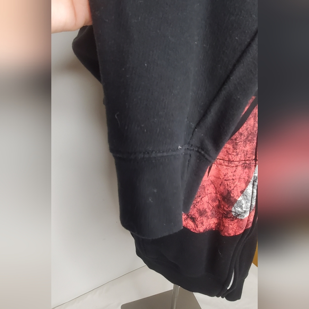 Jacket Size S Black Rolling Stones Classic Tongue Graphic Cotton Blend Zip-up - Picture 6 of 8